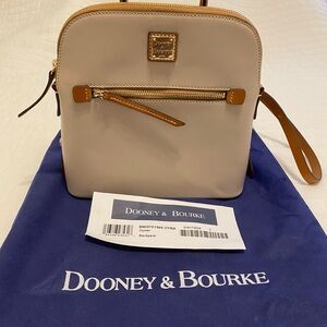 Dooney & Bourke Tan and Brown Backpack